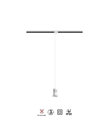 PAGODA * COLGANTE CARRIL TRIFASICO GU10 BLANCO